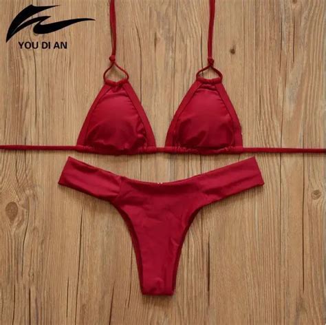 Brazilian Bikini Set 2017 Push Up Swimwear Female Sexy Swimsuit Bath Suit Swim Beach Biquini Red