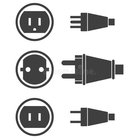 Sockets Types Uk Electric Plugs Plastic Switch And Wire On Wall For