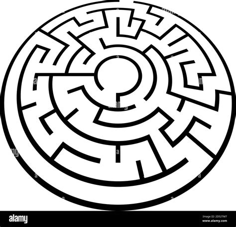 Solvable 3d Maze Labyrinth Puzzle Game Vector Illustration Stock Vector Image And Art Alamy