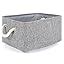 Amazon Thewarmhome Storage Basket Fabric Basket With Rope Handles