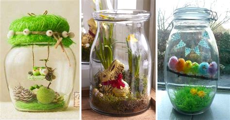 Déco de Pâques dans un bocal en verre 10 idées DIY pour s inspirer