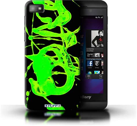 Stuff4 Phone Case Cover For Blackberry Z10 Green Design