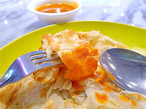 Indian Plain Roti Canai Prata Stock Image Image Of Bread India
