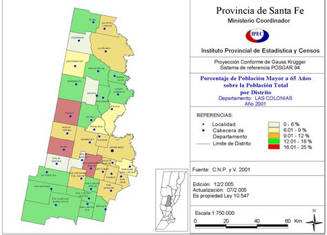 Gobierno de Santa Fe Adultos Mayores según Censo Nacional de