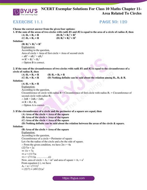 Ncert Exemplar Class 10 Maths Solutions Chapter 11