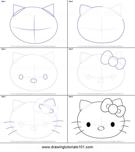 step by step instructions to draw hello kitty from the movie how to ...