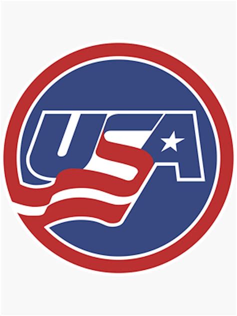 "USA Hockey Logo" Sticker for Sale by RobertCrawford | Redbubble