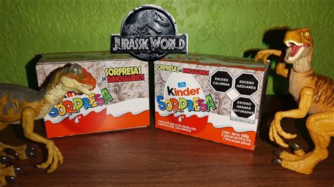 Huevos Kinder Sorpresa De Dinosaurios Jurassic World Dominion Youtube