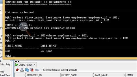 Sql Plus Edit Comment Oracle Xe Youtube