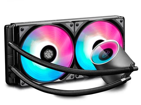 280mm Deepcool Castle 280RGB RGB AIO CPU Cooler | at Mighty Ape Australia