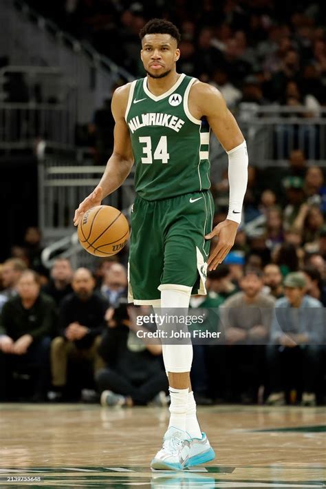 Giannis Antetokounmpo Of The Milwaukee Bucks Dribbles Up Court During News Photo Getty Images