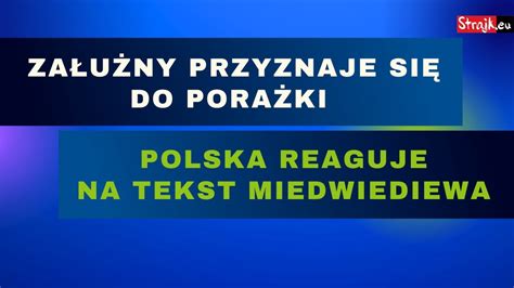 Komentarze Dnia Strajku Załużny przyznaje się do porażki Polska