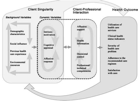 figure    interaction model  client health