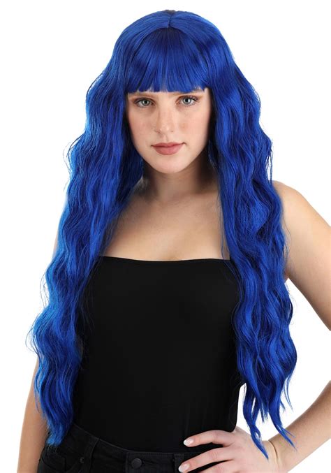 Royal Blue Full Wavy Women S Wig