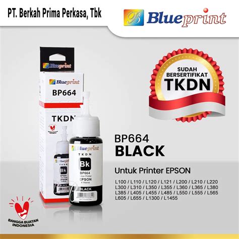 Tinta Epson Blueprint Tkdn Untuk Printer Epson Ml Hitam Tinta