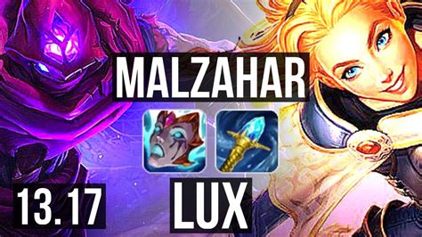 Malz Vs Lux Mid M Mastery Euw Diamond Youtube