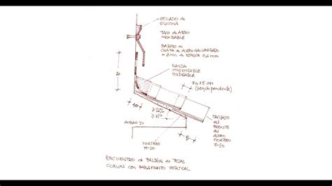 Encuentro De Una Cubierta Con Paramento Vertical Meeting Of A Roof With