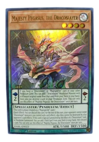 Yugi Oh Majesty Pegasus The Dracoslayer Dabl En023 Ultra MercadoLibre