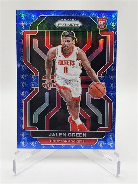 2021 22 Panini Prizm Prizms NBA 75th Anniversary 306 Jalen Green RC EBay