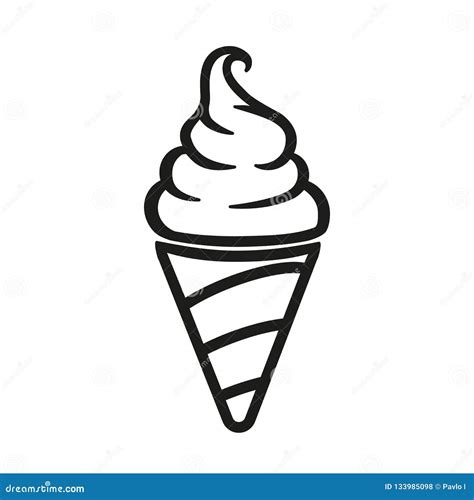 Ice Cream Icon For Stock Stock Illustration Illustration Of Dessert