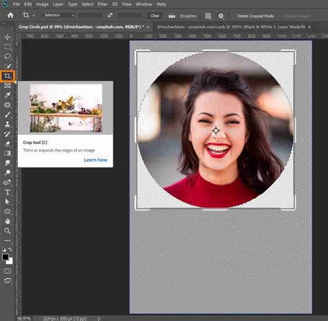 How Do I Crop A Picture Into A Circle In Photoshop Crop Images Into A