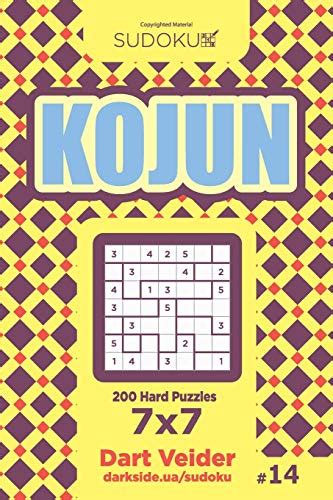 Sudoku Kojun Hard Puzzles X Volume By Dart Veider Goodreads