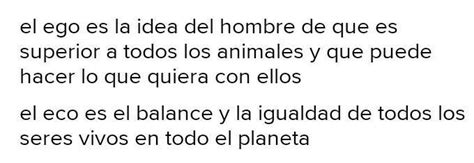 Cuál es la diferencia entre eco y ego Brainly lat