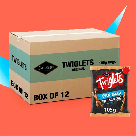 12x Jacob S Twiglets 105g One Pound Crisps