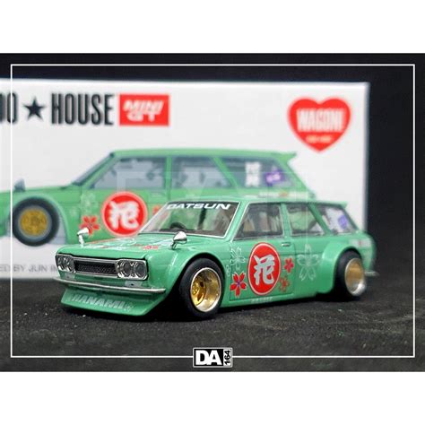 Mini Gt Kaido House Datsun Kaido Wagon Hanami V Green