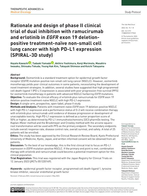 Pdf Rationale And Design Of Phase Ii Clinical Trial Of Dual