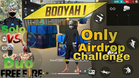 ONLY AIRDROP CHALLENGE SOLO VS DUO FREE FIRE MOTOGAMERZ