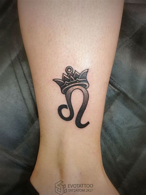 Tattoo uploaded by Вадим • Татуировка знак зодиака. Лев и Корона ...
