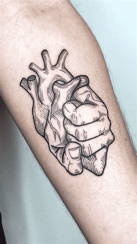 Human Heart Tattoo Design Ideas Images | Human heart tattoo, Heart ...