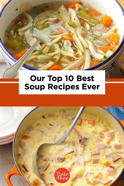 Our 10 Best Soup Recipes of All Time | Quick soup recipes, Best soup ...