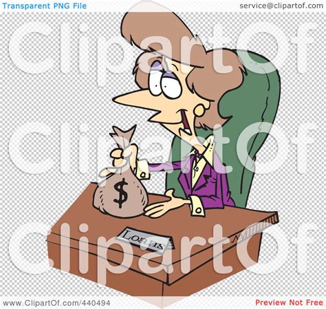 Royalty Free Rf Clip Art Illustration Of A Cartoon Female Banker