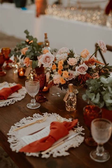 Fiancee Bodas Agosto Boda Ideas Para Usar El Color Terracota En Tu