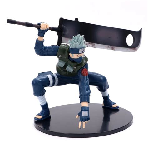 Naruto Action Figure Dolls Anime Naruto Kakashi Figure With Great Sword