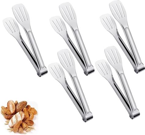 6pcs Serving Tongs 7in Food Tongs Cooking Tongs Serving Tongs Buffet