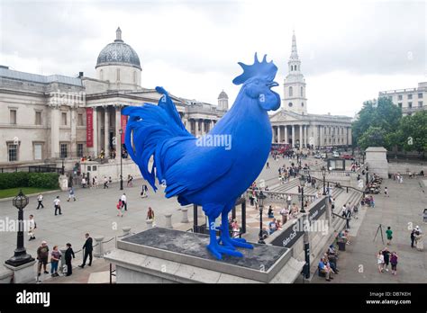 London UK 25 July 2013 Katharina Fritschs Hahn Cock Unveiled On