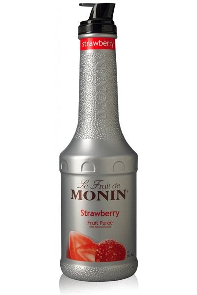 Monin Strawberry Rhubarb Fruit Puree 1l Beanwise