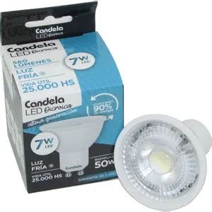 Dicroicas Led W W V Luz Fria Candela Bazar De Luces