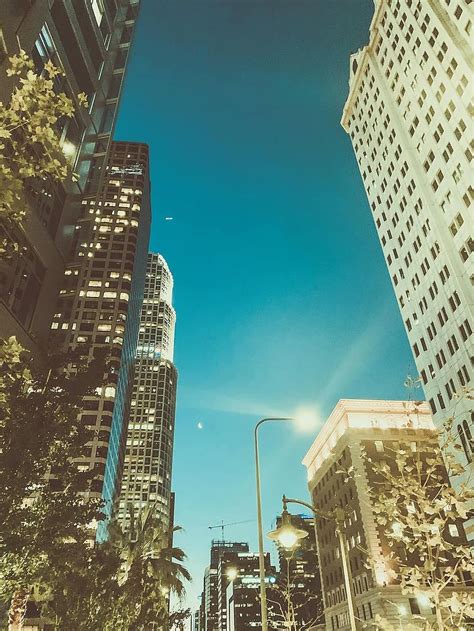 Langit Los Angeles Amerika Serikat Gedung Tinggi Hollywood