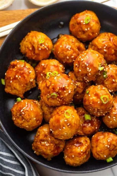 The Best Asian Chicken Meatballs Little Sunny Kitchen