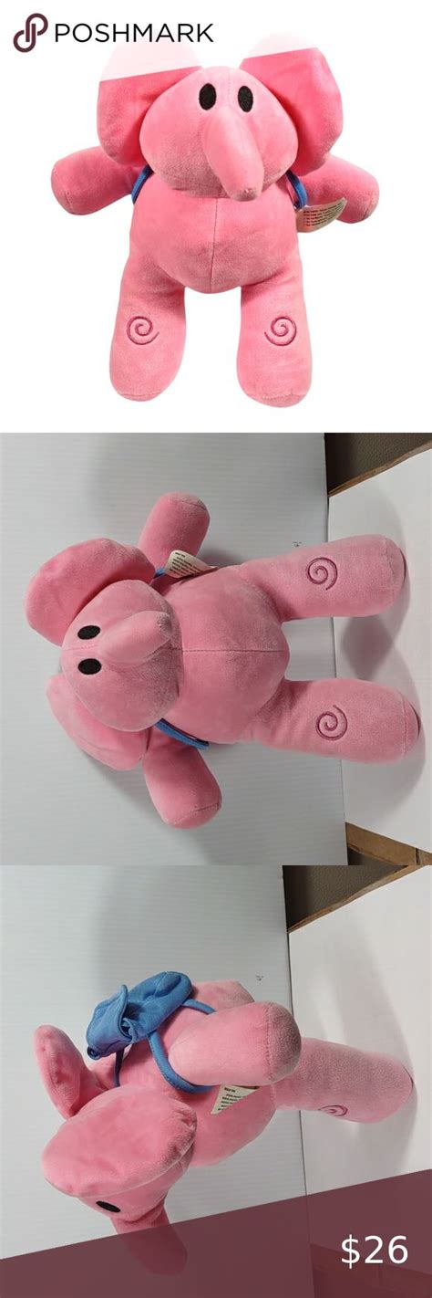 Pocoyo Elly Ellie Pink Elephant Plush Doll Stuffed Animal Figure Toy ...