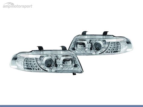 Faros Delanteros Luz Diurna Led Para Audi A B Motorsport