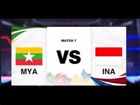 LIVE Mobile Legends INDONESIA VS MYANMAR Sea Games 2023 Man YouTube