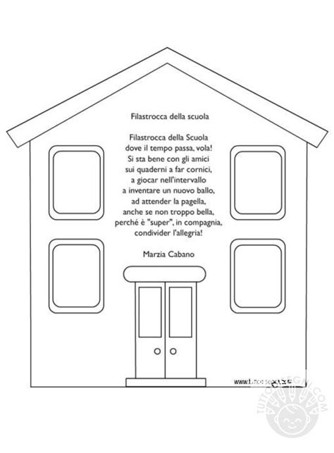 Accoglienza Filastrocca Della Scuola Tuttodisegni