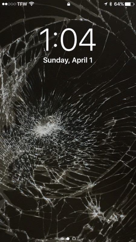 April Fools: The Broken Screen Wallpaper Prank for iPhone, iPad, Android