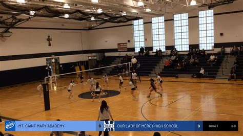 Our Lady Of Mercy Volleyball Varsity V Mt St Mary Academy