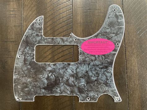 Warmoth P90 Telecaster Pickguard 2021 Black Pearl Reverb